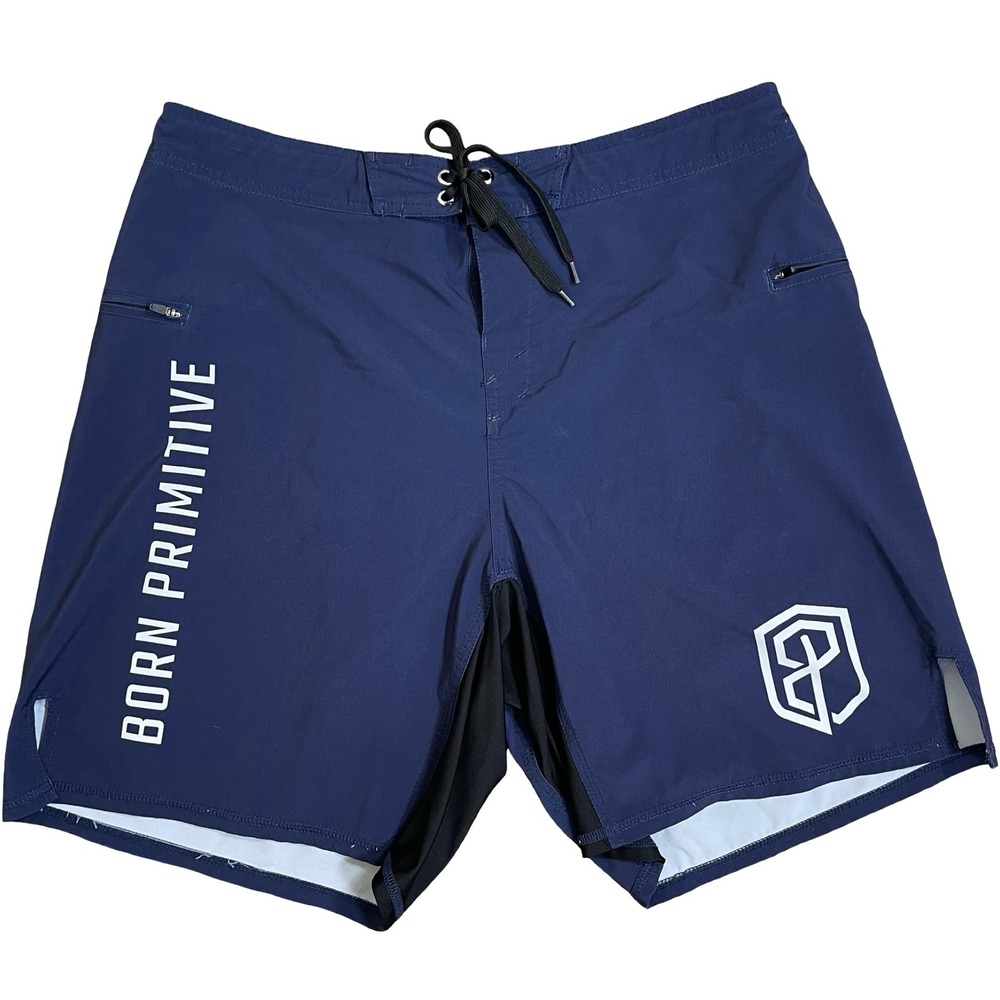 Born Primitive American Defender Shorts Mens 39/40 Blue Athletic Training Board